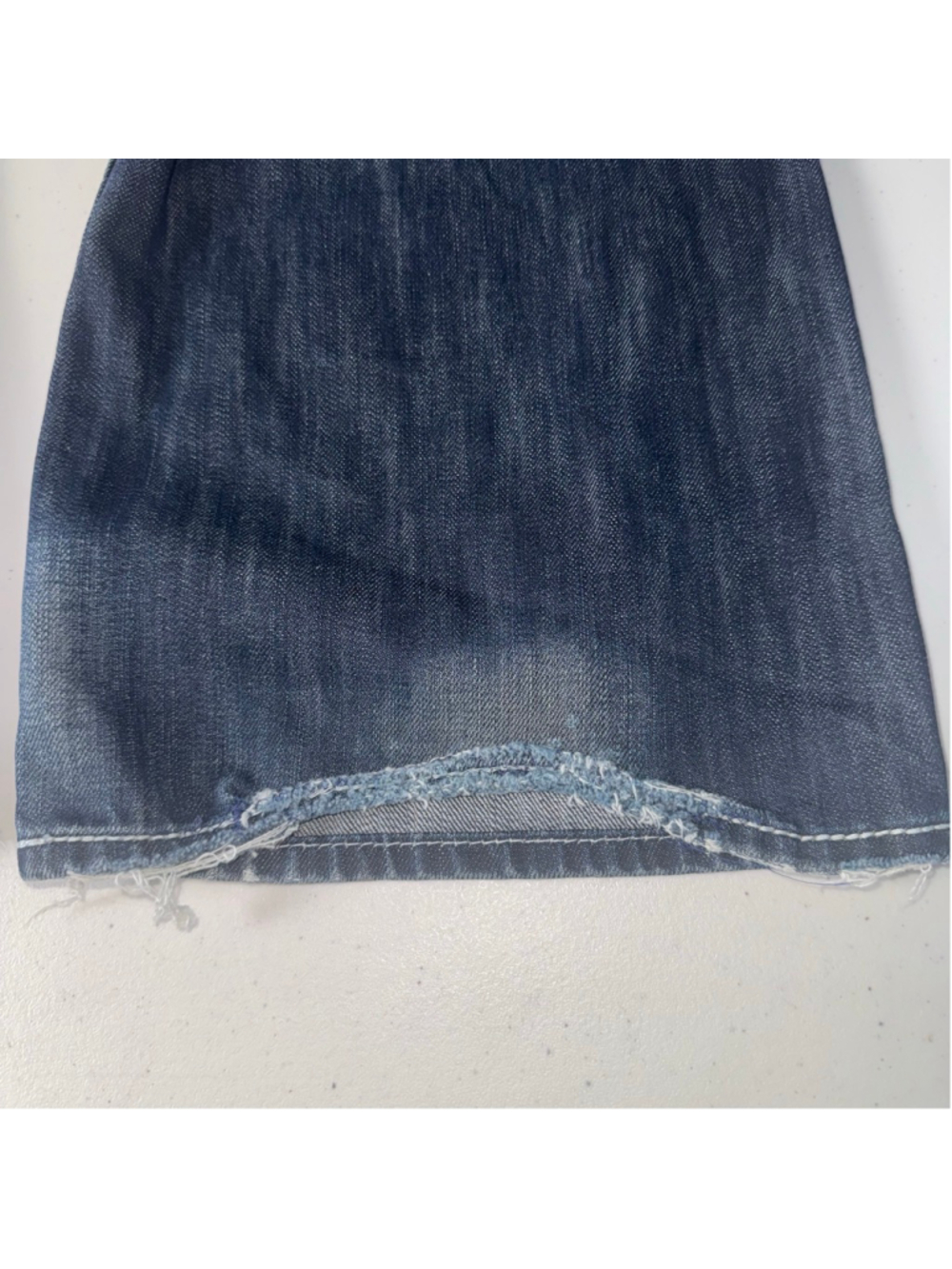 Big Star Pioneer Bootcut Jeans 34R Blue The Legendary Distressed Thick Stitch - Picture 16 of 16